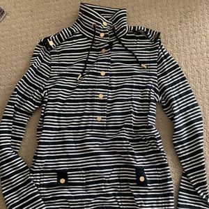 Navy and White Nautical Tory Burch Sweater